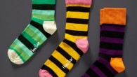striped color socks Happy Feet Striped Socks