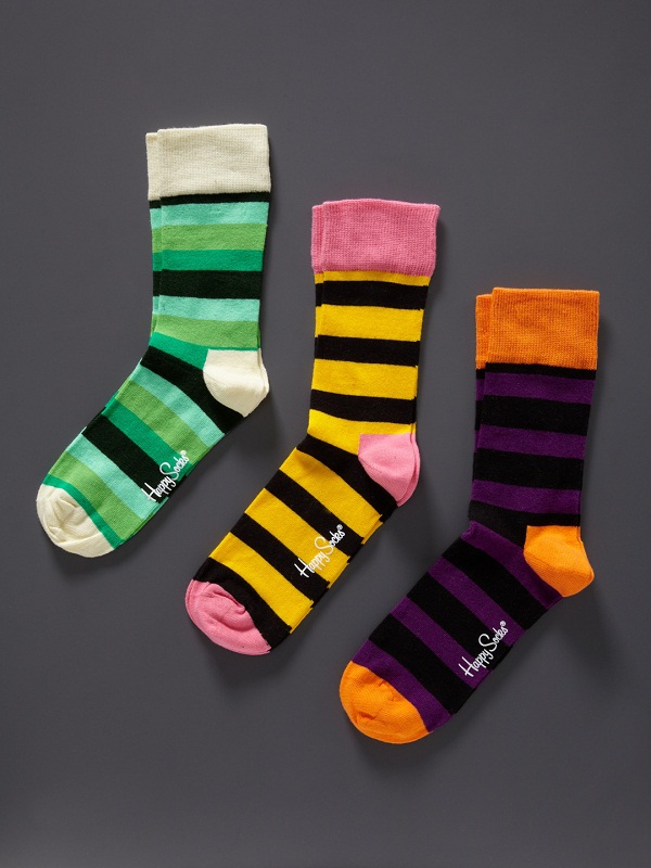 Happy Feet Striped Socks