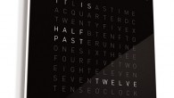 qlocktwo black Modern Qlocktwo Clock