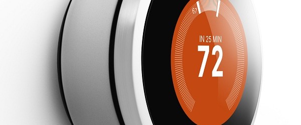 modern round thermostat