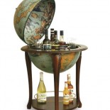 Floor Globe Bar with Drink Storage